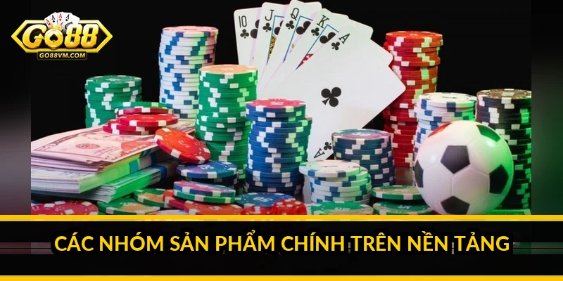 Các nhóm sản phẩm chính trên nền tảng